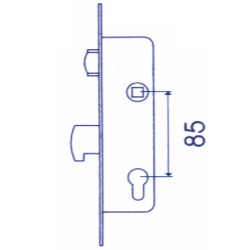 CERRADURA TESA 2246/20MM/3AI