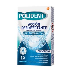 POLIDENT LIMPIADOR POSTIZOS 30