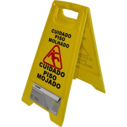 SENAL PELIGRO SUELO MOJADO...