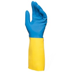 GUANTE LATEX INDUS. BICOLOR...