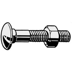TORNILLO DIN 603+TUERCA 934...