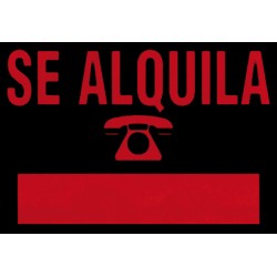 CARTEL PLAST SE ALQUILA...