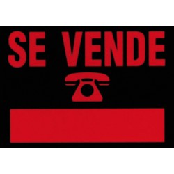 CARTEL PLAST SE VENDE ROJO...