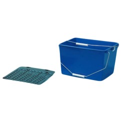 CUBETA+REJILLA AZUL 16L CU-17