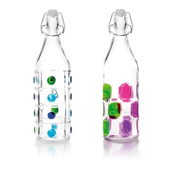 BOTELLA VIDRIO DECORADA...