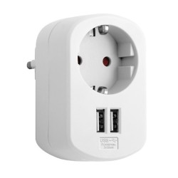 CLAVIJA COMBI 1T+2USB BCO...