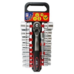 LLAVE VASO JGO 20PZ+CARRACA...
