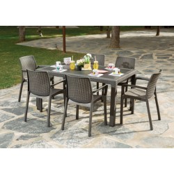 MESA JARDIN RATTAN ELEGANTE...