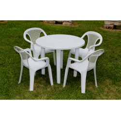 MESA JARDIN G.L REDONDA 90...