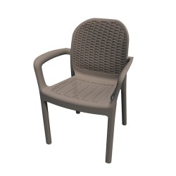 SILLON RESINA RATAN TAUPE...