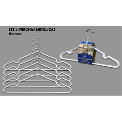 PERCHA METAL ANTIDES. SET-5...