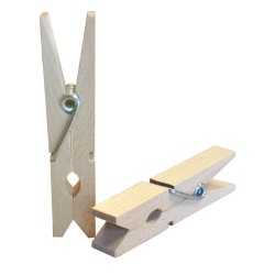 PINZA ROPA MADERA 24U...